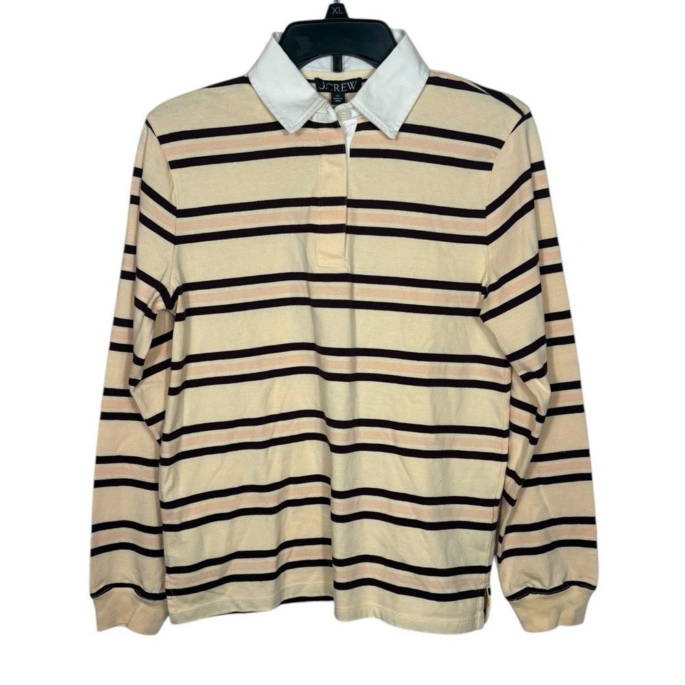 J‎ CREW Premium Weight Classic Striped Rugby Shirt Women's Size XS NEW